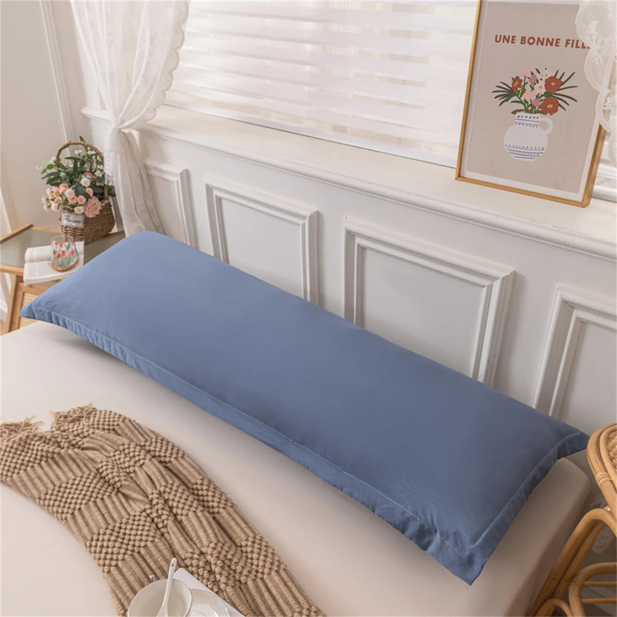 Skin-Friendly Couple Pillowcase – Cozy Polyester Hugging Pillow Cover, Large 120/150/180cm