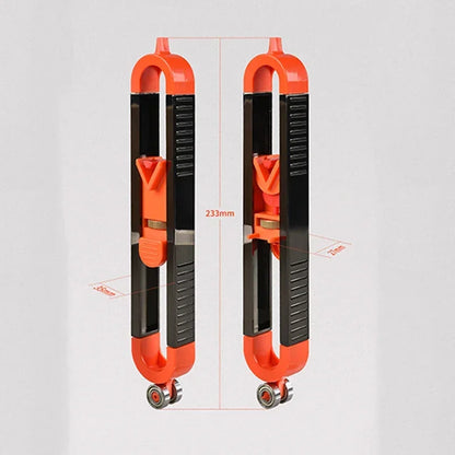 Irregularity Radian Woodworking Gauge Set: Adjustable Profile Scribing Ruler for Precise Measurement - Contour Marking Tool with Lock
