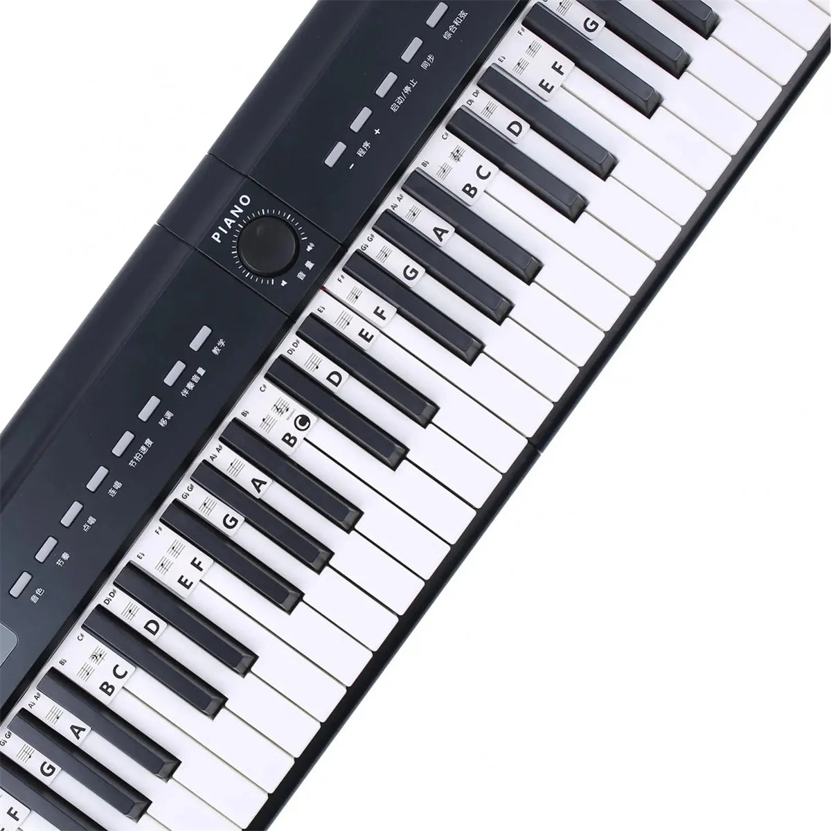 Miwayer Removable Piano Keyboard Stickers – Note Labels for 88/61 Keys, Learning Guide for Beginners