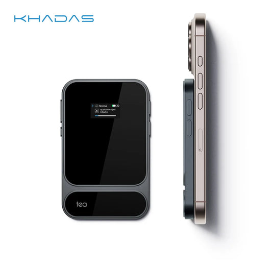 Khadas Tea Pro Portable Headphone Amp - BT 5.4, 2100mAh, ESS ES9039Q2M, PCM 768 & DSD512, 3.5/4.4mm Output
