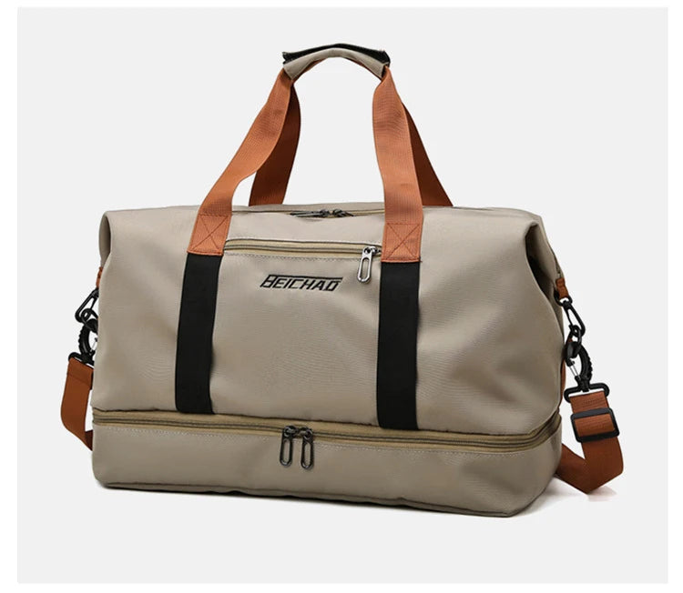 Travel Gym Bag – Short-Distance Luggage & Portable Fitness Duffel, Shoulder, Crossbody, and Weekender Carry-On Bag