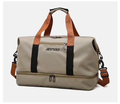Travel Gym Bag – Short-Distance Luggage & Portable Fitness Duffel, Shoulder, Crossbody, and Weekender Carry-On Bag