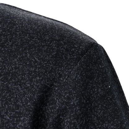 Men's Stand Collar Knit Sweater - Autumn Winter Long Sleeve Casual Knitted Pullover Top