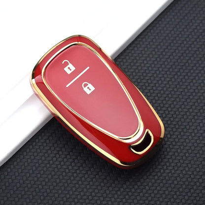 TPU Car Key Case Cover – Compatible with Chevrolet Malibu, Blazer, Traverse, Seeker, Onix, Equinox, Volt, Bolt, Trax, Orlando, Cruze, Spark, Sonic, Camaro