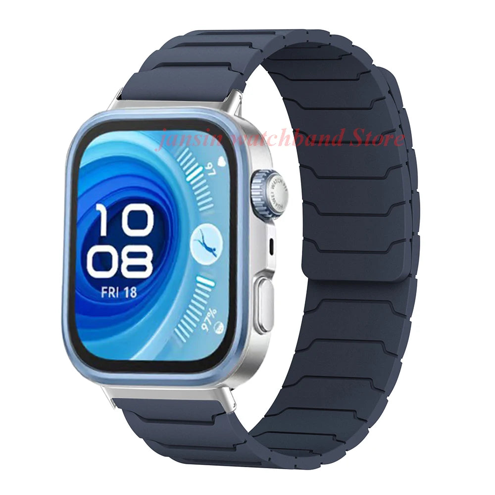 Magnetic Loop Strap for Huawei Watch – Silicone Sports Band for Fit3, Fit4 & Fit4 Pro Replacement Bracelet