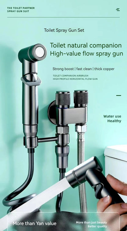 Handheld Bidet Spray Gun – Portable High-Pressure Cleaning Set for Bathroom, Women’s Washing & Toilet Hygiene