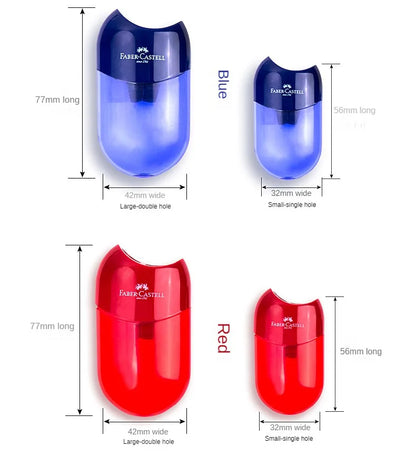 Double & Single Hole Transparent Pencil Sharpener – Creative Pen Knife for Kids & Students, School Supplies