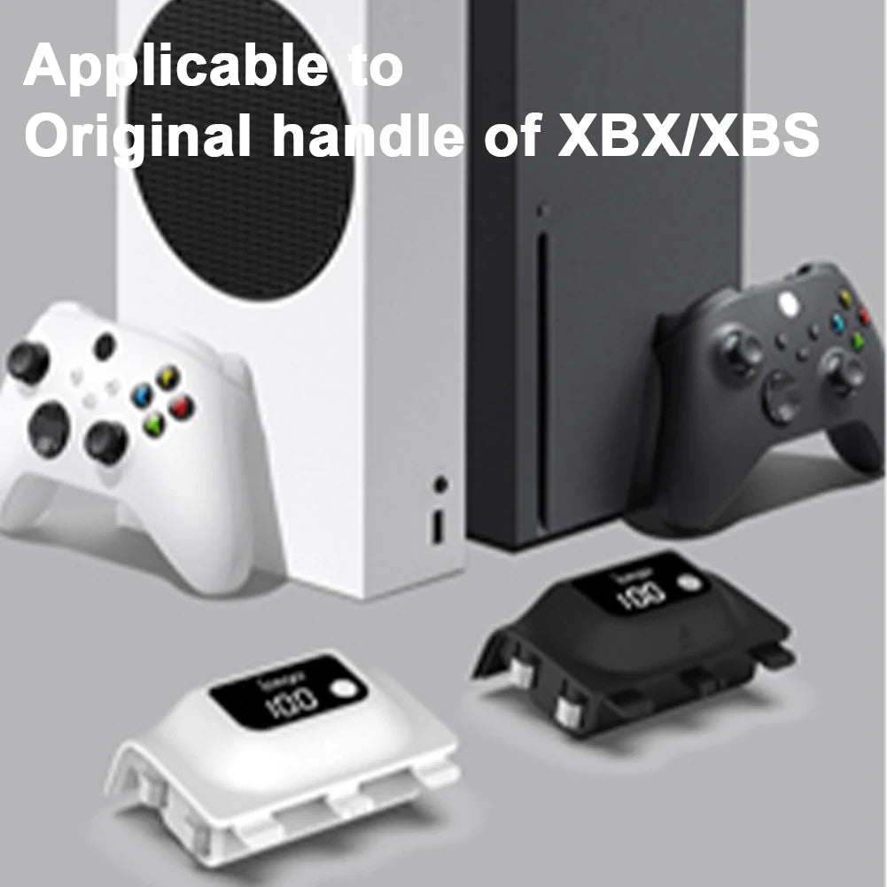 1400mAh Wireless Rechargeable Battery for Xbox Series X/S Controller — Digital Display Battery Pack