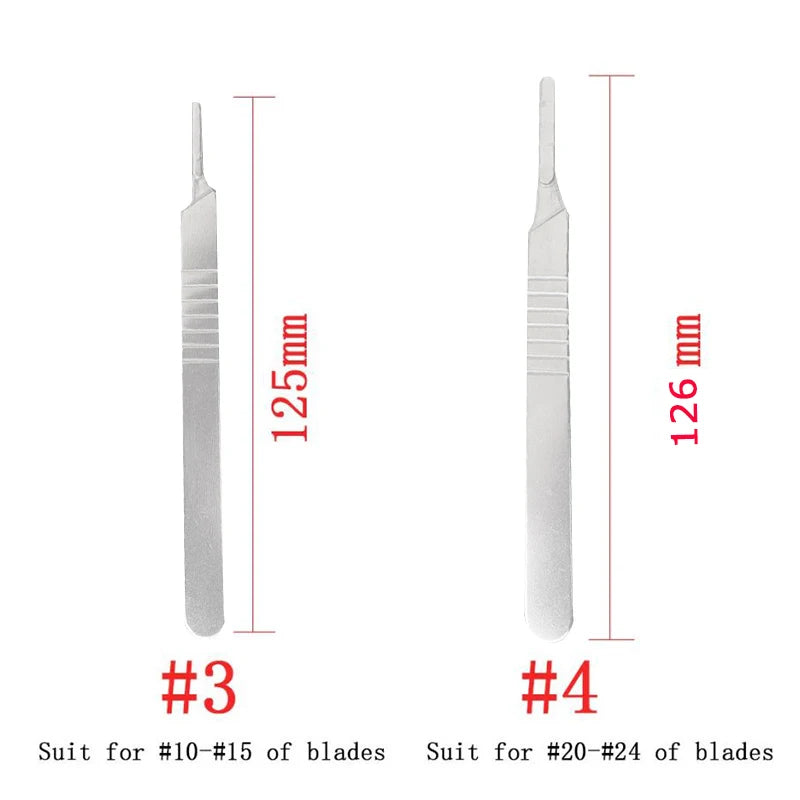 Carbon Steel Surgical Scalpel Set – Blades & Handle for DIY Cutting, PCB Repair, and Animal Surgery