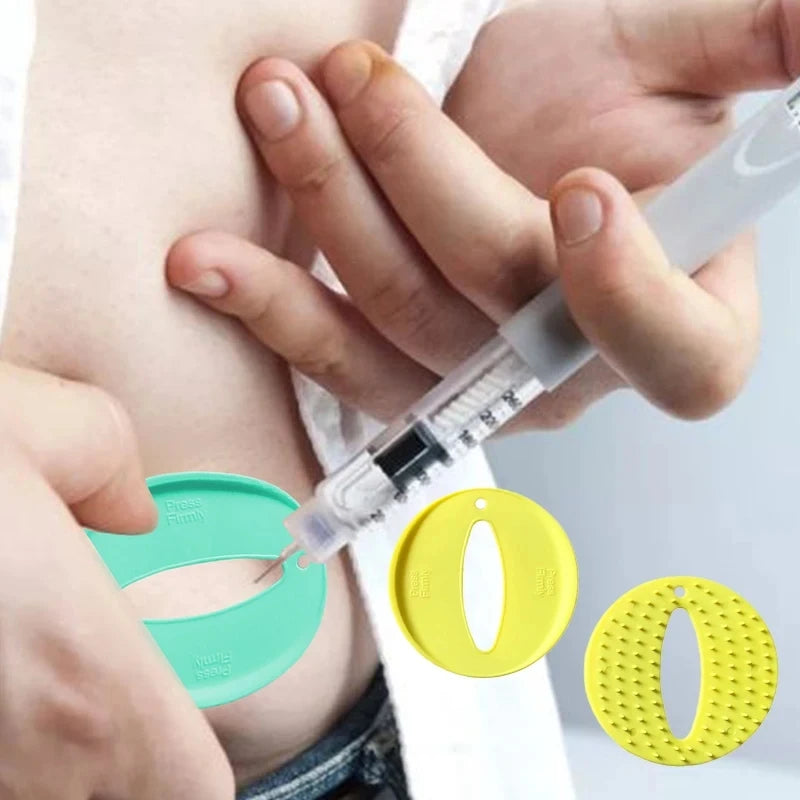 Injection Assist Pads - 4-Piece Reusable Shot Helper Pain Reduction Support Device