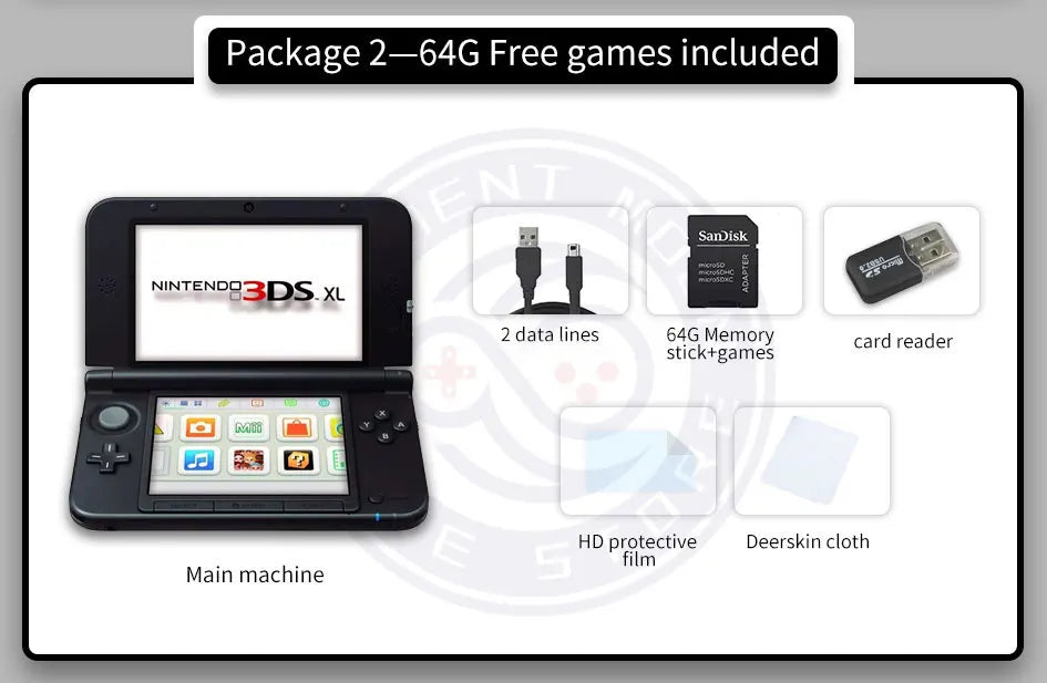 Original/Refurbished 3DSXL/3DSLL Handheld Game Console – Free Pokémon Sun/Moon Games