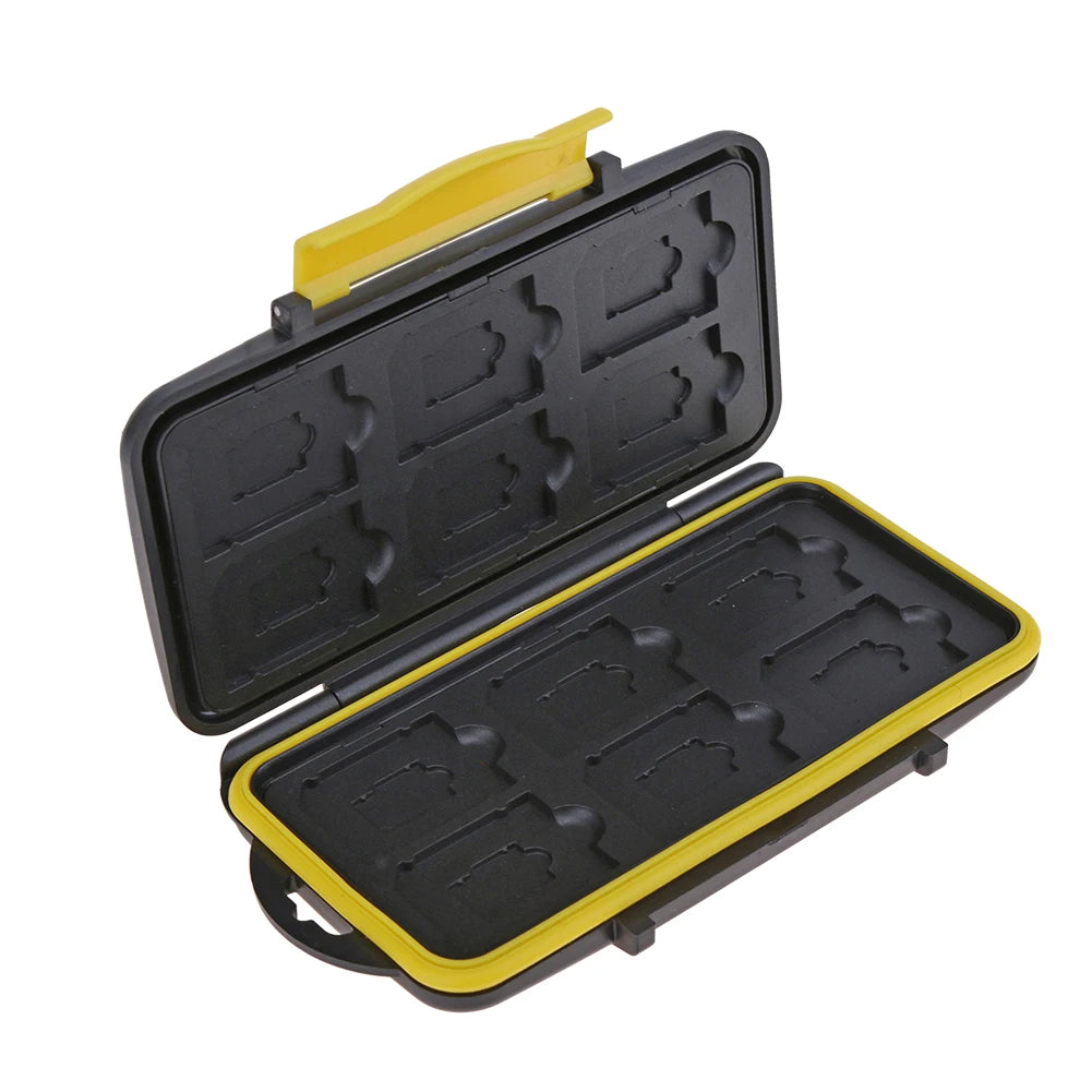 Multi-Grid Memory Card Case – Anti-Shock Large Capacity Storage Box for ID & Credit Cards, Portable Protector Cover