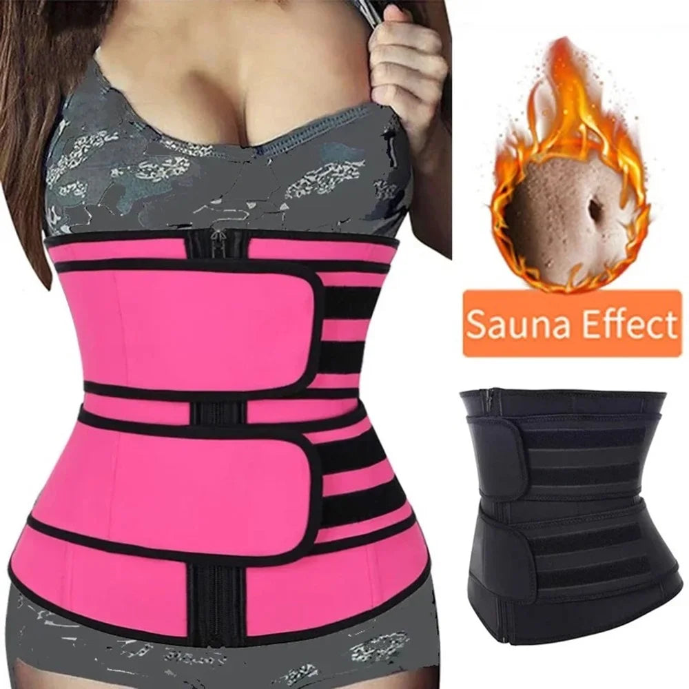 Waist Trainer Fitness Belt - Sweat Trimmer Body Shaper for Workout Support, Waist Shaping & Everyday Shapewear