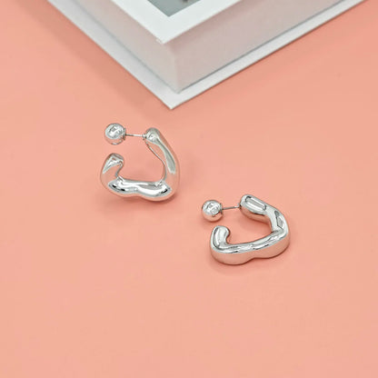 Fashion C-Shaped Earrings for Women – Unique High-End Trendy Jewelry
