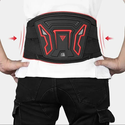 Adjustable Motorcycle Waist Protector Belt – Breathable Motocross & Cycling Safety Back Support Guard for Riders