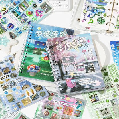 30Pcs Cute Die-Cut Sticker Book - Aesthetic DIY Scrapbook, Phone Case & Stationery Decoration Supplies