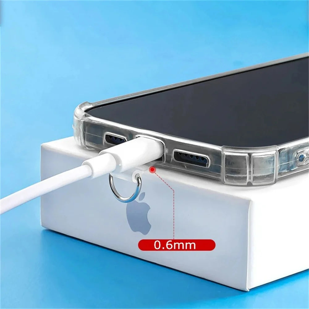 Transparent Phone Anti-Lost Lanyard Card – 1/3/5/10PCS TPU Universal Tether Tab with Loop Hole, Strap Patch & Cord Clip Gasket