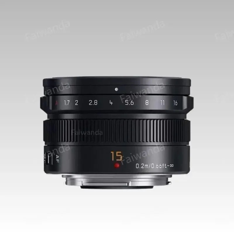 Original DJI 15mm F1.7 M4/3 Mount Lens – Wide-Angle Mirrorless Lens for Panasonic