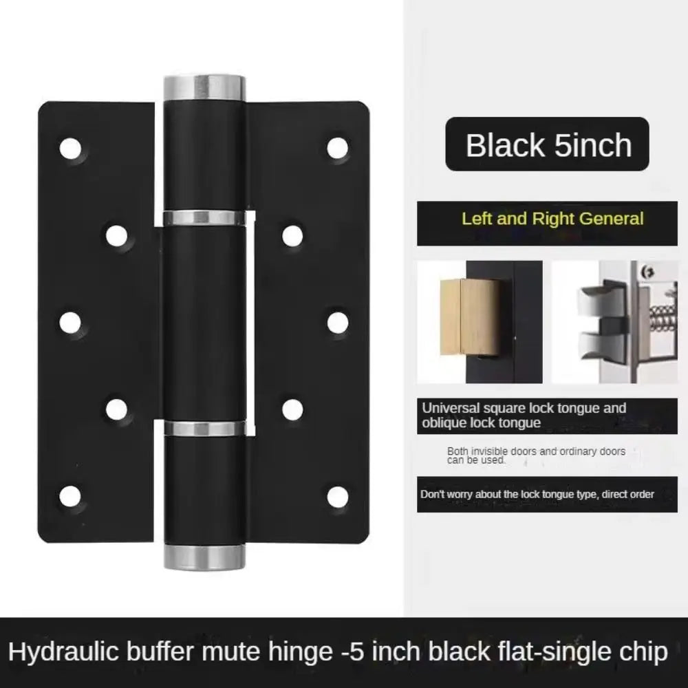 Adjustable Hydraulic Door Hinge - Silent Close Invisible Folding Hinge with Strong Load Capacity