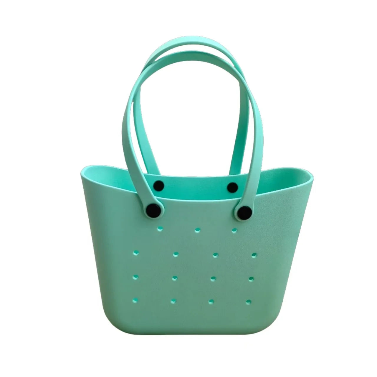 Fashion EVA Molded Beach Bag – Multi-Functional Women’s Shopping & Makeup Storage Tote, Trendy Plastic Waterproof Handbag