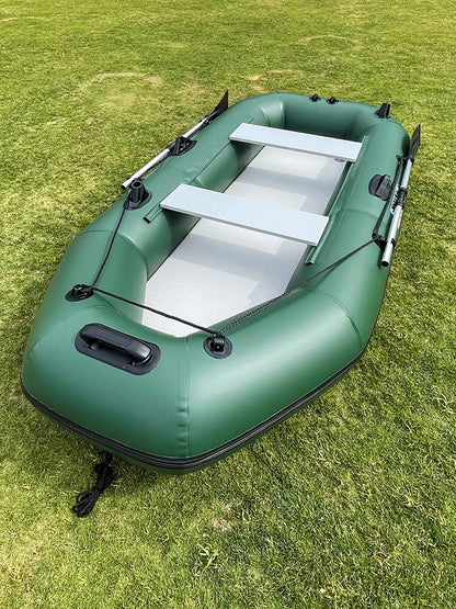 Savagemarine PVC Inflatable Belly Boat – River Fishing Kayak with Outboard Engine Mount, Lure Fishing Raft Boat