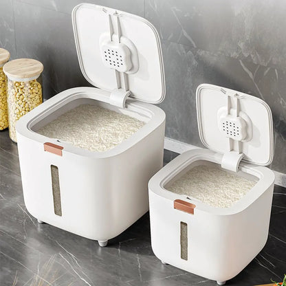 Insect-Proof Moisture-Proof Rice Box: Sealed Jar Grain Kitchen Container - 5/10KG Storage Box with Lid for Kitchen Storage