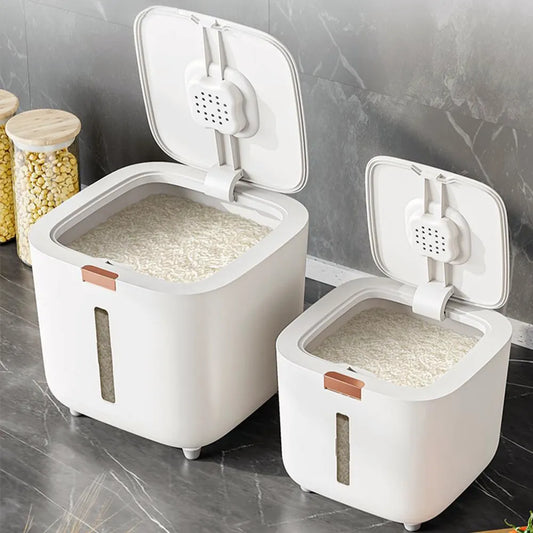 Insect-Proof Moisture-Proof Rice Box: Sealed Jar Grain Kitchen Container - 5/10KG Storage Box with Lid for Kitchen Storage