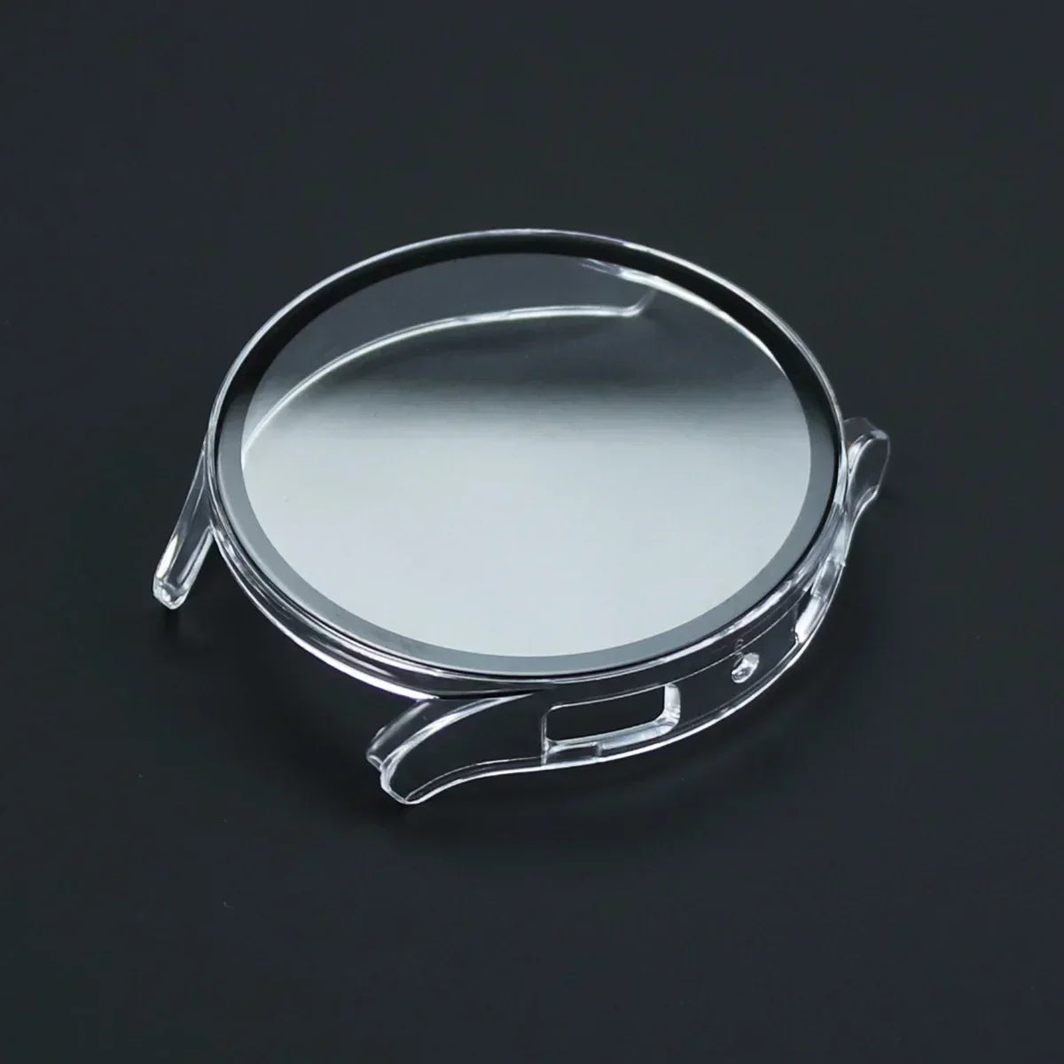 Samsung Galaxy Watch Tempered Glass Screen Protector Case - Full Bumper PC Cover for Galaxy Watch 7/6/5/4/FE 40mm & 44mm