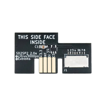 SD2SP2 V2.0 TF Card Adapter – GameCube Serial Port 2 SD Loader, Smooth Playback, Low CPU Usage