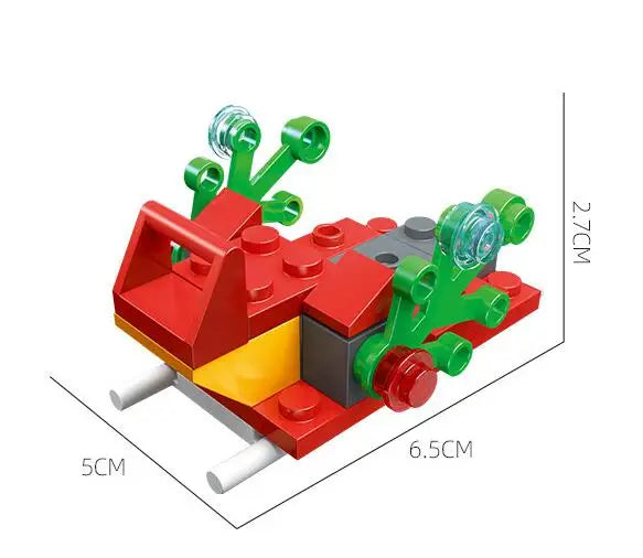 Christmas Building Blocks Toy Set – Santa Claus & Reindeer Action Figures Gift