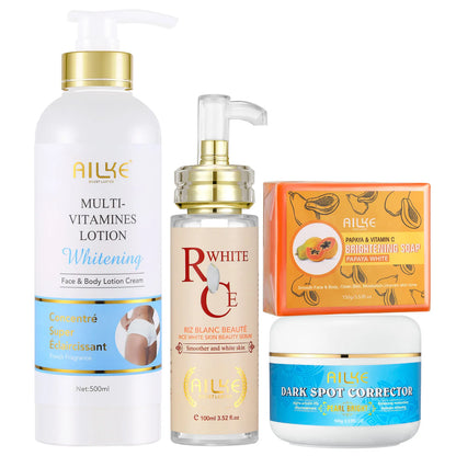 AILKE Multi-Vitamin Moisturizer – Body Lotion for Radiance, Whitening & Hydration