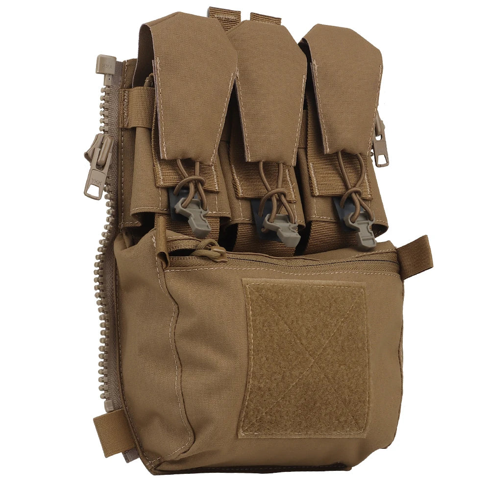 Assault Adapt Banger Back Panel Zip-On Rear Pack – Tactical Vest FCPC V5 Plate Carrier Accessories Bag with GP Pouch & Multitools Pocket