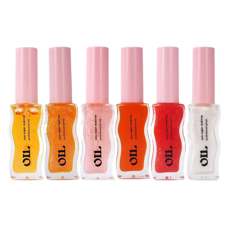 Fruit Honey Essence Lip Oil - Sexy Plump Jelly, Strawberry Tinted, Waterproof Moisturizing Lip Gloss