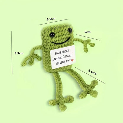 Positive Energy Crochet Doll — Handmade Knitted Plush Potato, Plant, Avocado, Bee & Animal Pocket Hug Emotional Support Gift