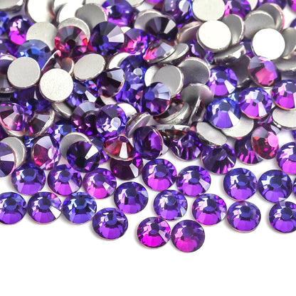 Light Pink & Rose 3D Glass Nail Art Rhinestones – SS3-SS30 Crystal Non-Hotfix Nail Decorations for Manicure Design & DIY Nails