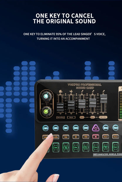 V10XPRO Computer & Mobile Live Stream Microphone Kit – Audio Studio Vocal Recording Equipment