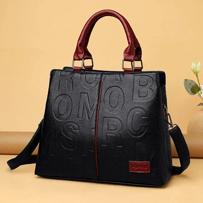 PU Leather Women’s Shoulder Crossbody Bag – Luxury Casual Large Capacity Travel Handbag