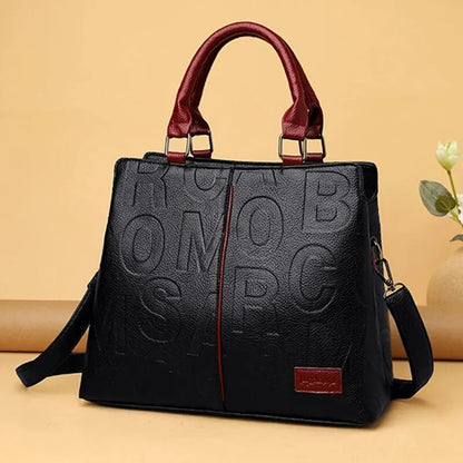 PU Leather Women’s Shoulder Crossbody Bag – Luxury Casual Large Capacity Travel Handbag