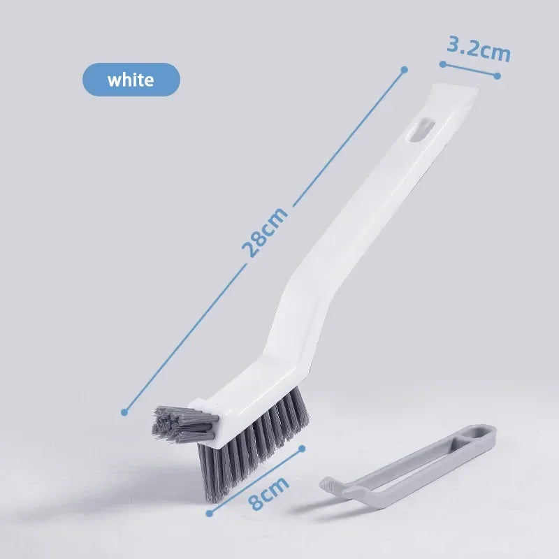 2-in-1 Corner and Gap Cleaning Brush - Multipurpose Bathroom, Floor Tile, and Grout Scrubbing Tool