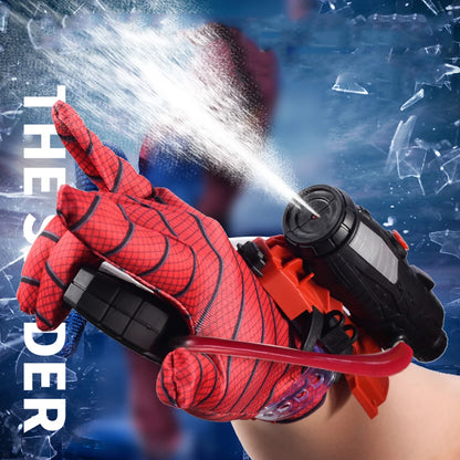 Spider Web Shooter Toy – Superhero Wrist Water Blaster Gun with Glove, Fun Squirt Water Fighting Toy for Kids & Adults Outdoor Play