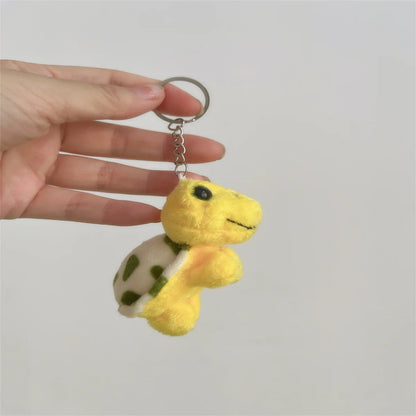Cute Green Turtle Mini Keychain – Plush Cartoon Animal Pendant, Soft Stuffed Toy Figure, Kids Gift Accessory