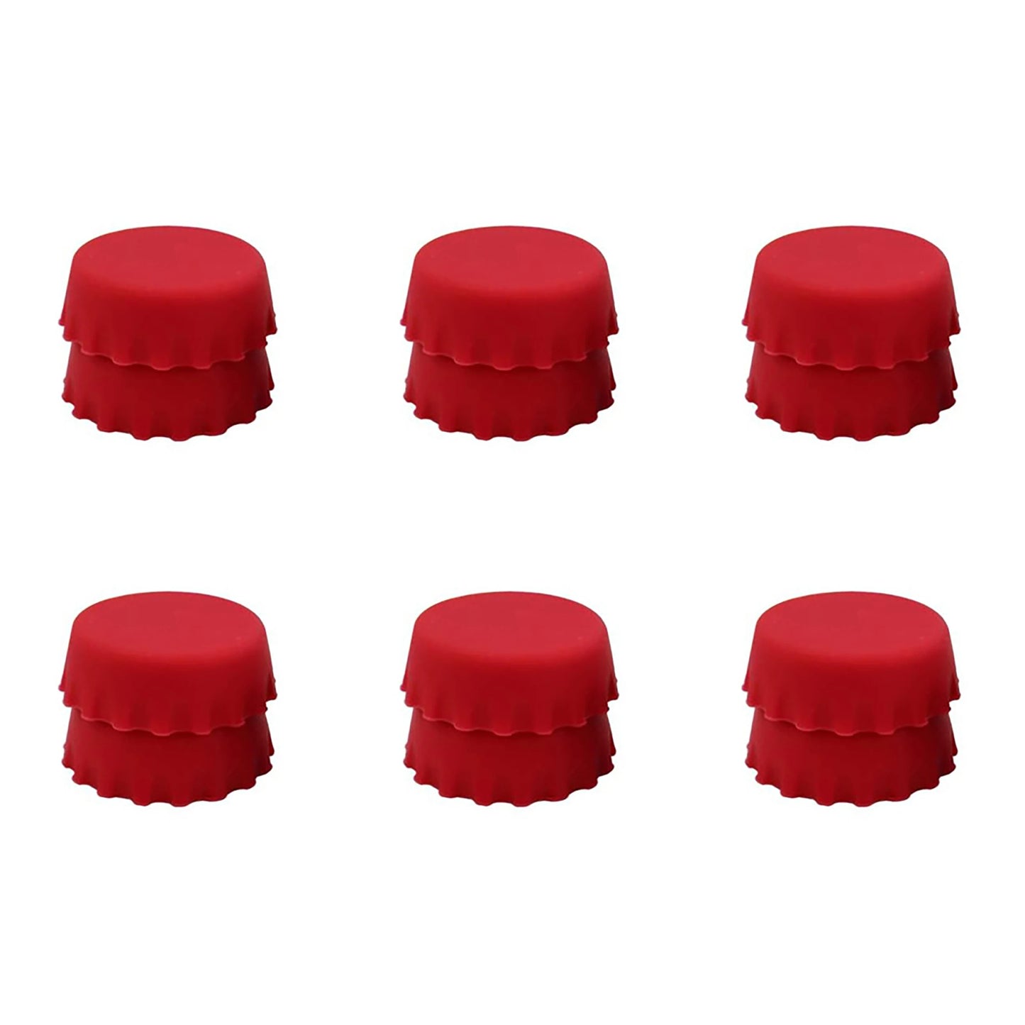 2/6/12pcs Silicone Beer Bottle Caps – Preservative Covers for Wine, Vinegar, Soy, and Cocktail Bottles