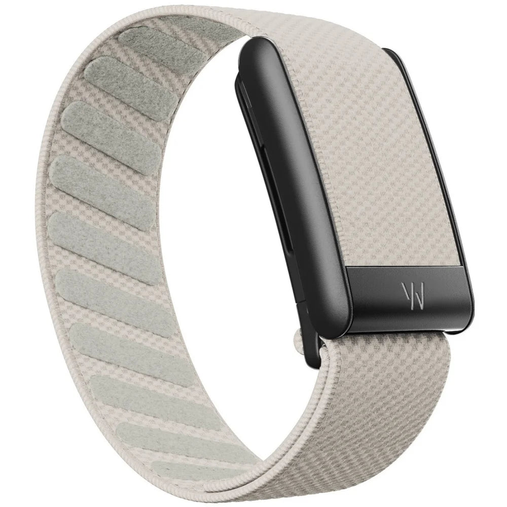 Whoop 5.0 Compatible Nylon Wristband - Black, Silver & Gold Woven Elastic Sports Replacement Strap