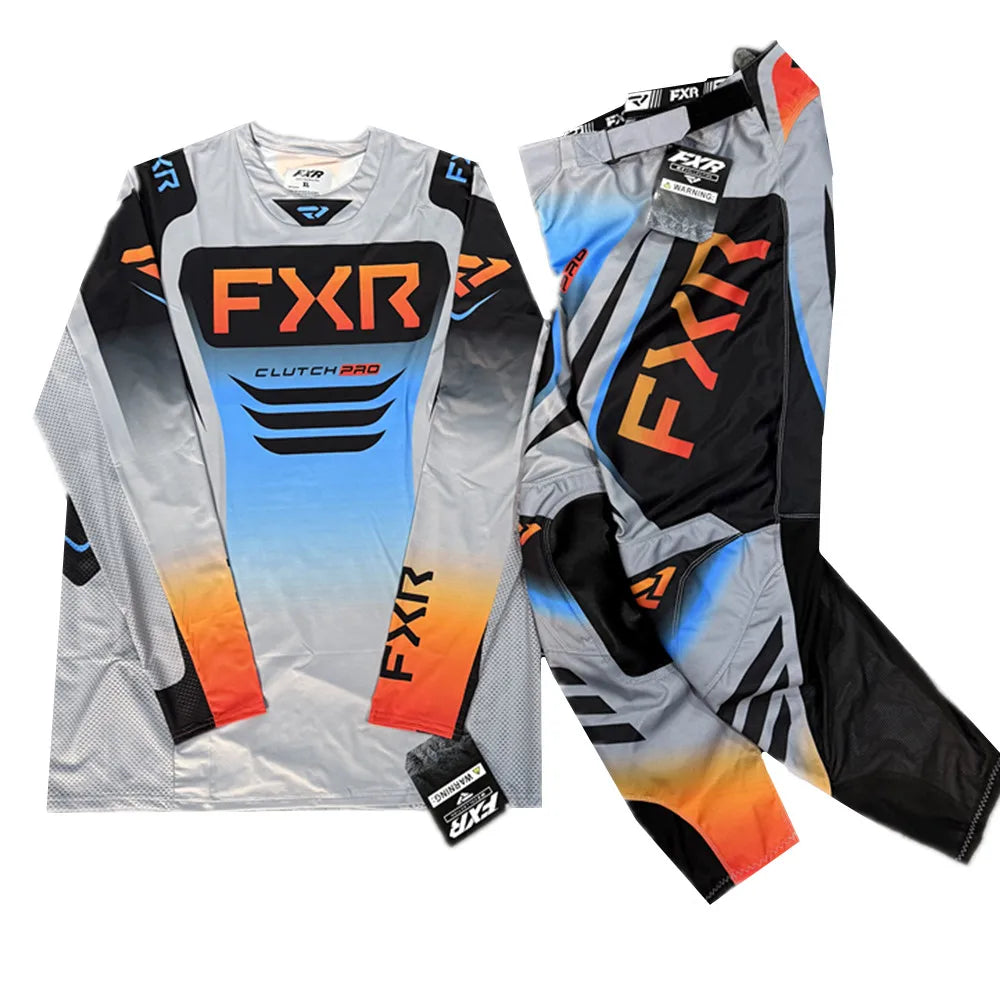 FXR 2025 PODIUM/CLUTCH PRO Gear Set – Dirt Bike Motocross Jersey & Pants Combo for Off-Road Riding