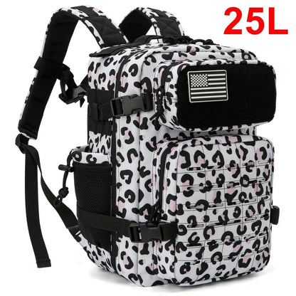 25L/45L Tactical Backpack for Men & Women – Outdoor Hiking Molle Daypack, School & Gym Rucksack with Dual Cup Holders
