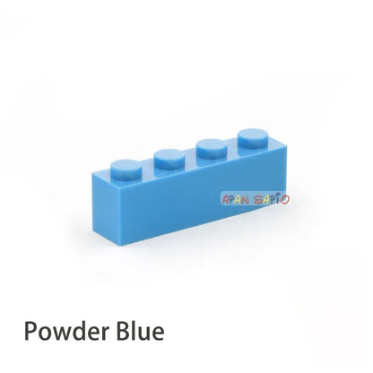 200pcs 1x4 Dot DIY Building Blocks - Educational Creative Brick Set Compatible with 3010 Bricks for Kids