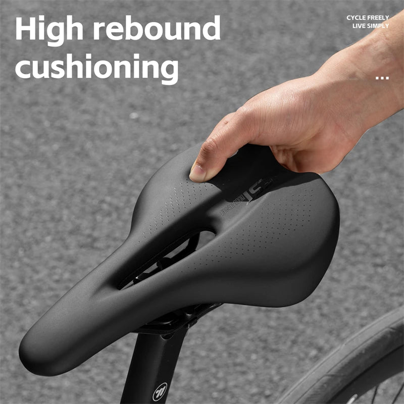 WEST BIKING Bicycle Saddle - Hollow PU Anti-Slip Shock-Absorbing MTB Road Bike Seat Cushion