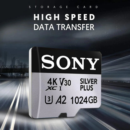 SONY High-Speed 1TB Micro SD Card — Full HD Memory Card for Phone, Tablet & PC (512GB/256GB/128GB/64GB)