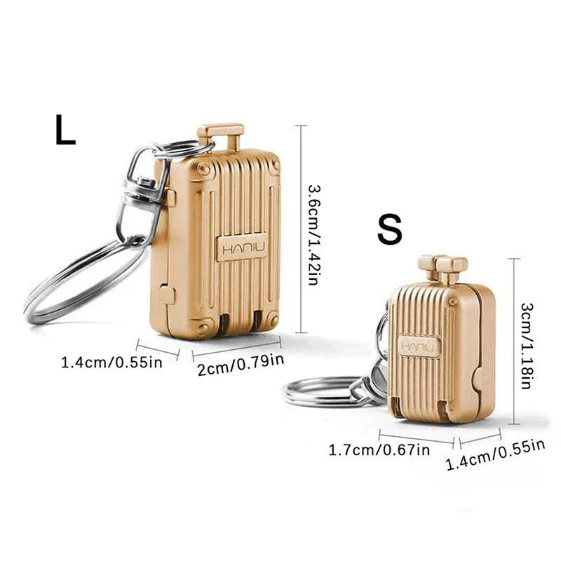 Exquisite Foldable Nail Clippers Keychain – Stainless Steel Fingernail & Toenail Manicure Trimmer