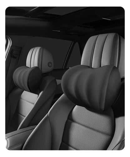 Car Electric Lumbar & Neck Massage Cushion | Single Headrest Vibration Pillow for Seat Support